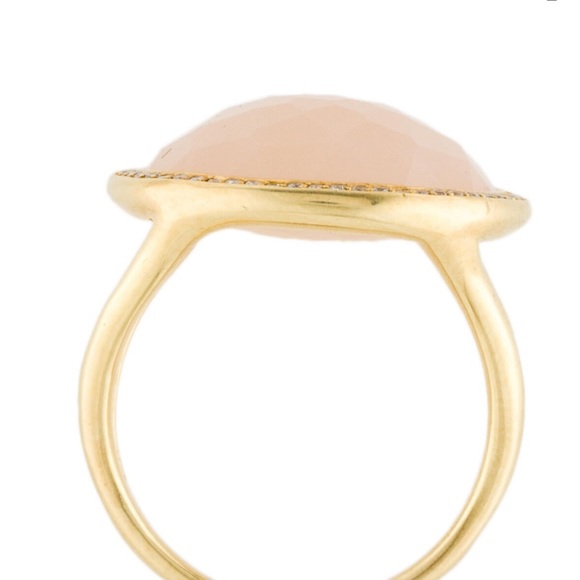IPPOLITA 18K Yellow Gold Lollipop® Peach Moonstone & Diamond Statement Ring 🇮🇹 - Picture 4 of 16